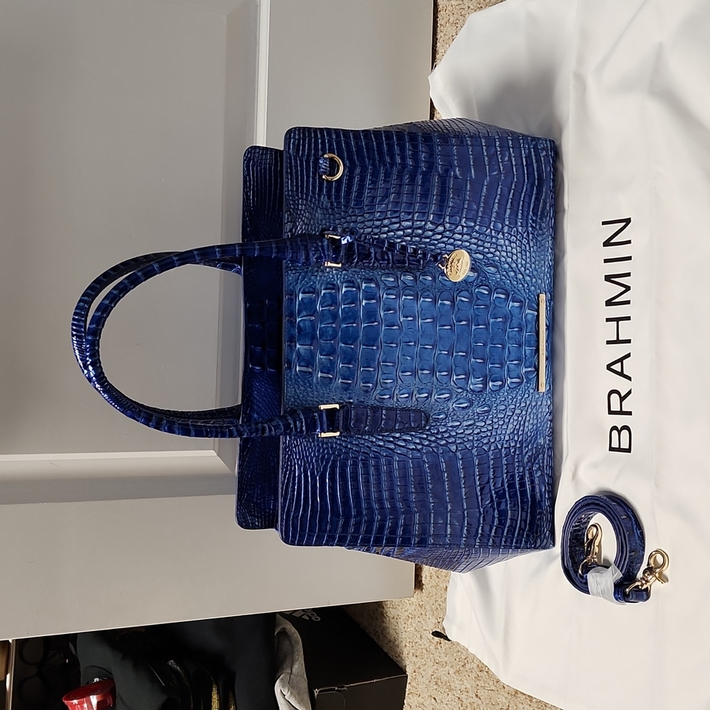 Brahmin Finley Carryall Vista Blue Ombre